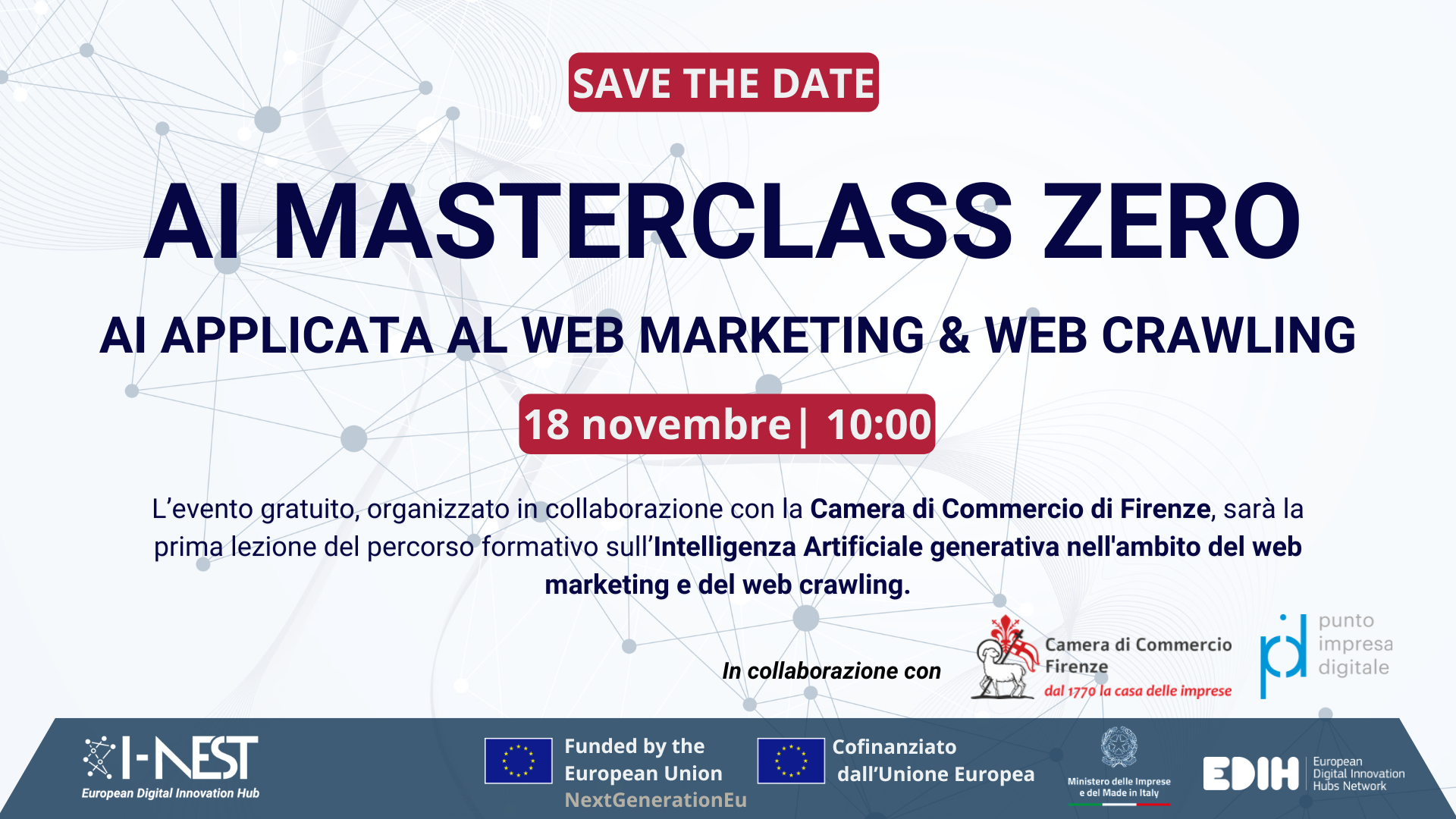 IA+MASTERCLASS+ZERO:+la+prima+lezione+del+percorso+formativo+sull'AI+generativa+per+il+web+marketing+e+web+crawling+(CCIAA+FIRENZE)