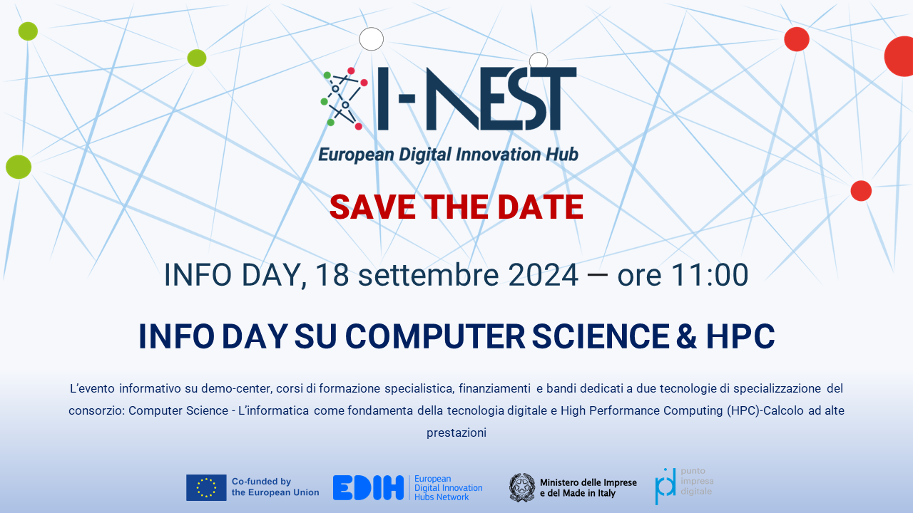 INFO+DAY+su+Computer+Science+e+High+Performance+Computing:+aperte+le+iscrizioni+all’Evento+informativo+su+demo-center,+corsi+di+formazione+specialistica,+finanziamenti+e+bandi+dedicati+all'IA+–+18+settembre