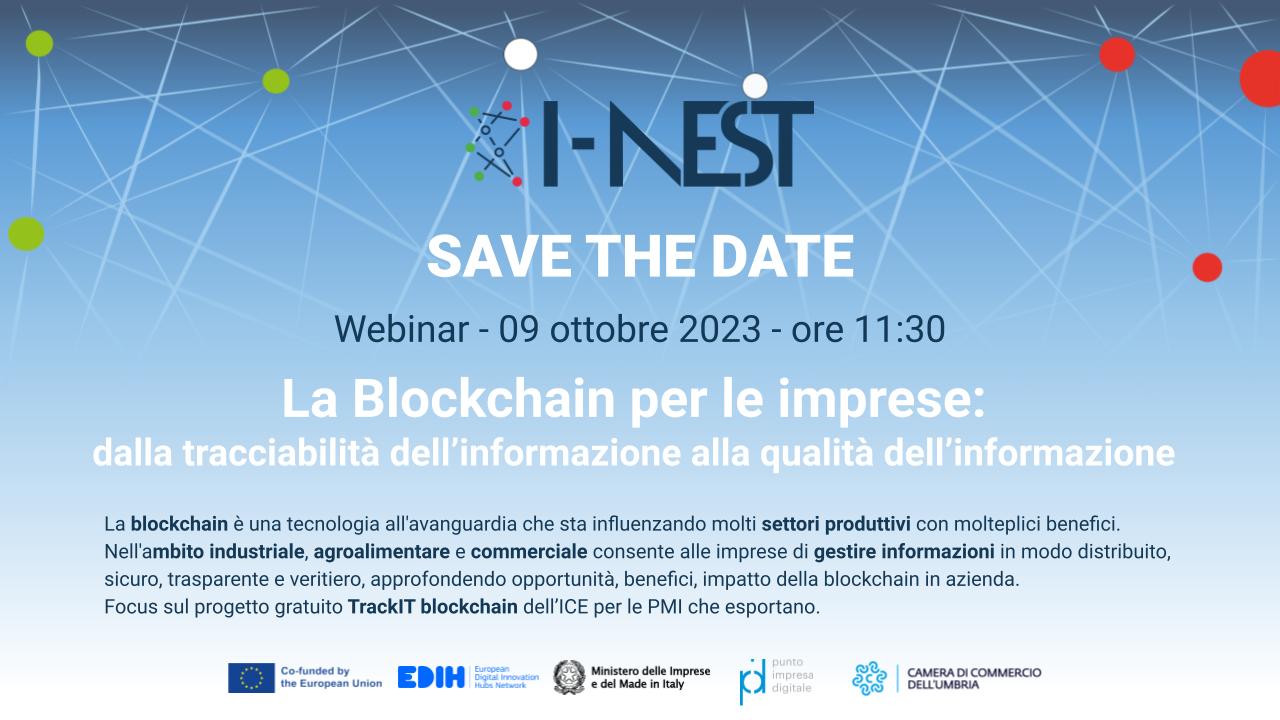 CCIAA dell'Umbria - La Blockchain per le imprese - 09 ottobre 2023