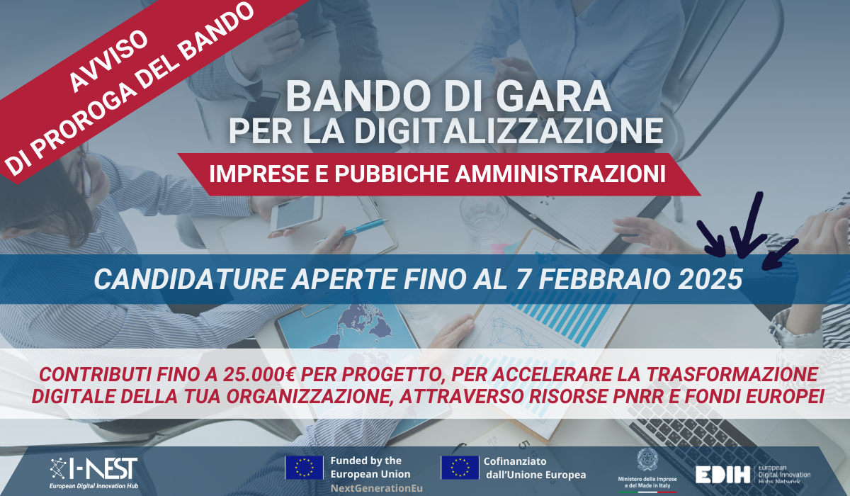 AVVISO: PROCEDURA DI SELEZIONE PER LA DIGITALIZZAZIONE DI IMPRESE E PUBBLICHE AMMINISTRAZIONI